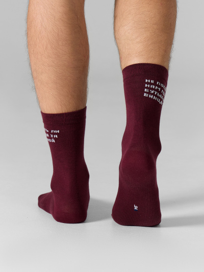 Носки Mark Formelle 017K-3026/24017K-1 бордовый_рис.3026 - фото 1