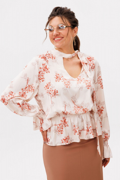 Блуза Anelli 1694 рябиновые_бусы - фото 7