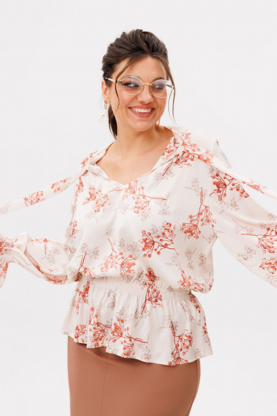 Блуза Anelli 1694 рябиновые_бусы - фото 5