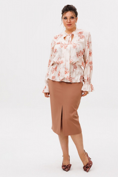 Юбка Anelli 1677 соленая_карамель - фото 6