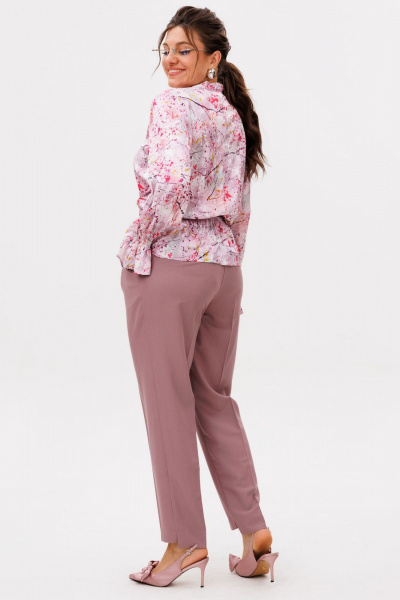 Брюки Anelli 1687 пыльная_роза - фото 6