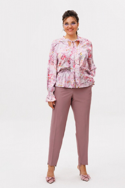 Брюки Anelli 1687 пыльная_роза - фото 1