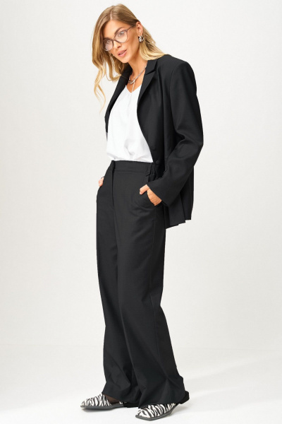 Брюки, жакет Laikony L-243 черный - фото 3