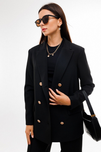 Брюки, жакет BARBARA В234 черный - фото 5