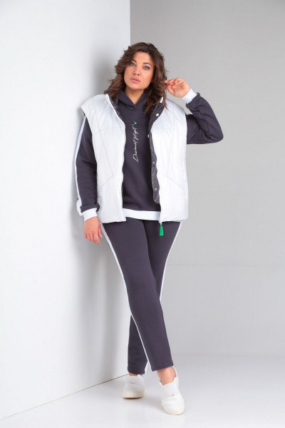 Брюки, жилет, худи Диомант 1917 мокрый_асфальт - фото 2