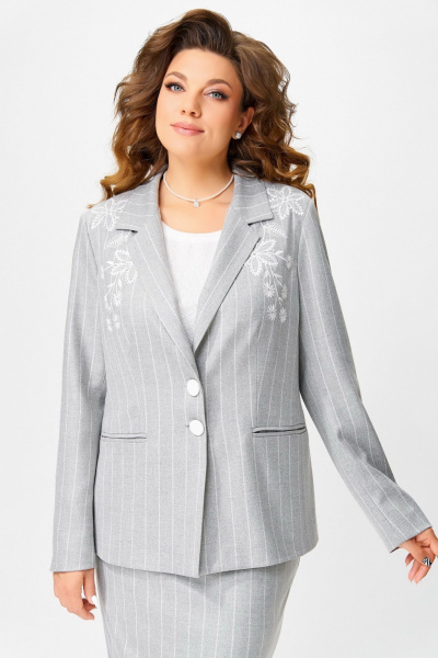 Жакет, юбка Fita 3171 серый_ледник - фото 5