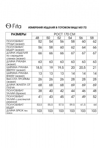 Брюки, жакет Fita 3172 серый_ледник - фото 9