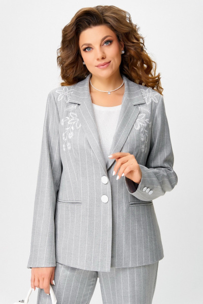 Брюки, жакет Fita 3172 серый_ледник - фото 6