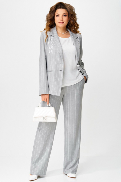 Брюки, жакет Fita 3172 серый_ледник - фото 3