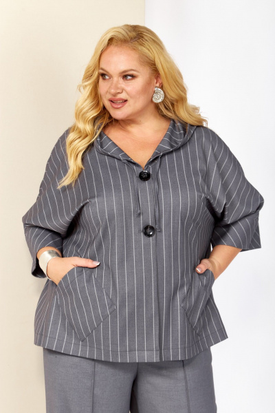 Брюки, жакет Shetti 4066 серый - фото 7