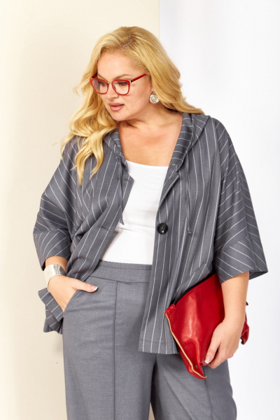 Брюки, жакет Shetti 4066 серый - фото 5