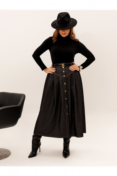 Юбка Liona Style 949 черный - фото 5