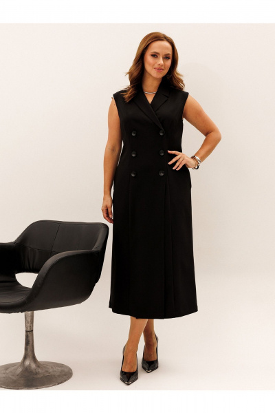 Платье Liona Style 952 черный - фото 4