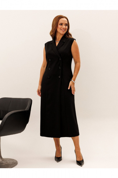 Платье Liona Style 952 черный - фото 2