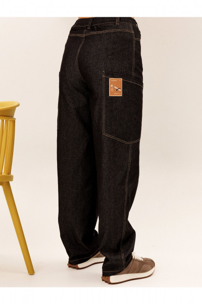 Брюки, рубашка Liona Style 955 клетка-черный - фото 4