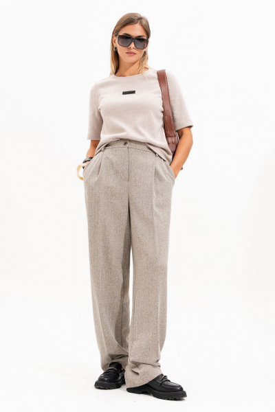 Брюки SILVERSPICE S-3525 серо-бежевый - фото 2
