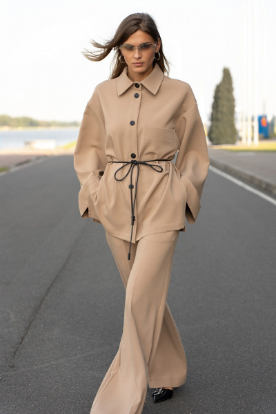 Брюки, рубашка SILVERSPICE S-8561-1 бежевый - фото 7