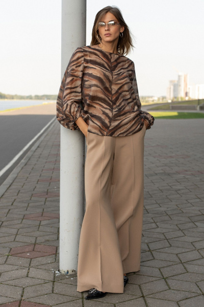 Блуза SILVERSPICE S-7525 принт зебра - фото 5