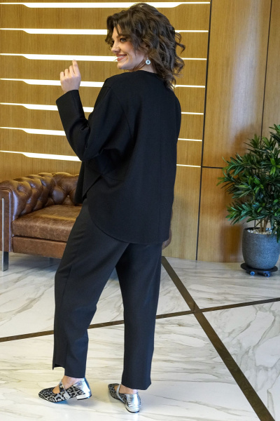 Блуза, брюки Alani Collection 2418 черный - фото 7