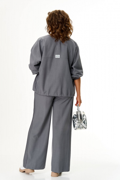 Брюки, бомбер, топ Karina deLux M-1368 серый - фото 2