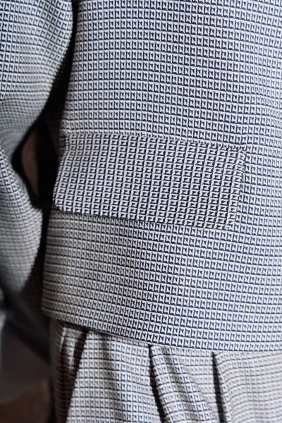 Брюки, жакет Lokka 1692 серый/клетка - фото 6