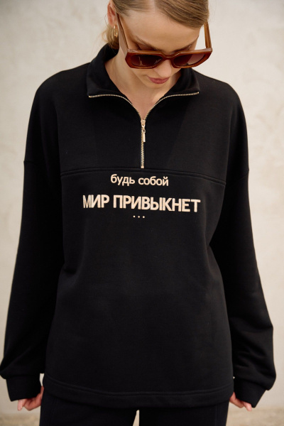 Брюки, кофта Lokka 1733 черный - фото 2