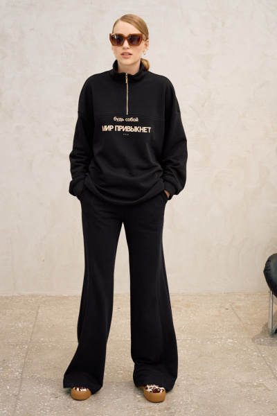 Брюки, кофта Lokka 1733 черный - фото 3