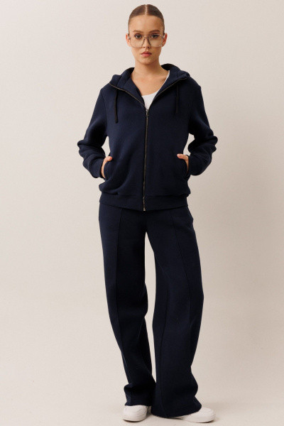 Костюм спортивный брюки худи больших размеров GO F3085/20-04 - фото 1