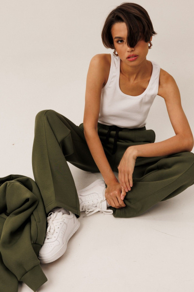 Костюм спортивный брюки худи больших размеров GO F3085/28-02 - фото 7