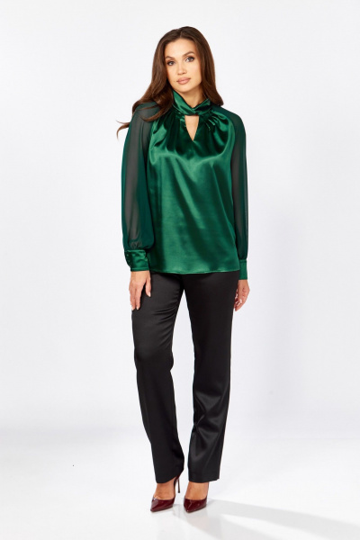 Блуза MALI 625-084 изумруд - фото 2