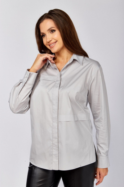 Блуза MALI 625-085 серый - фото 3