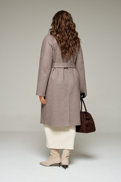 Пальто Beautiful&Free 7024 кофейный - фото 5