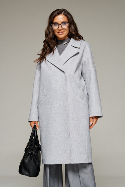 Пальто Beautiful&Free 7024 светло-серый - фото 11