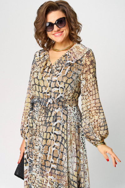 Платье EVA GRANT 7327А рептилия - фото 6