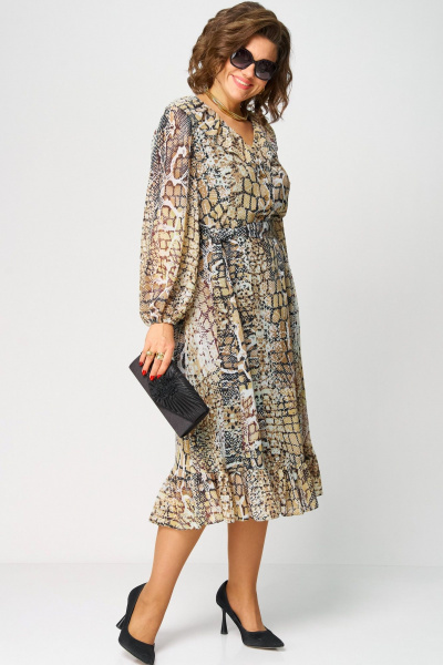 Платье EVA GRANT 7327А рептилия - фото 3