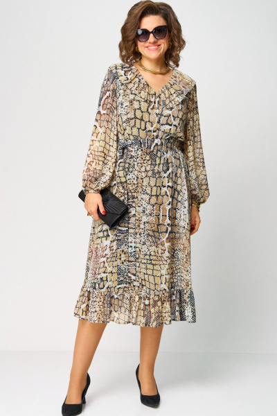 Платье EVA GRANT 7327А рептилия - фото 1