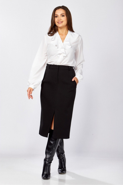 Блуза MALI 625-086 белый - фото 9