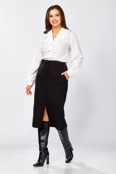 Блуза MALI 625-086 белый - фото 8