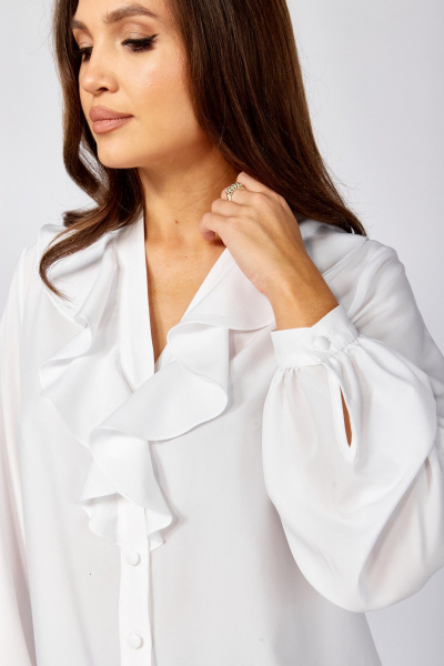 Блуза MALI 625-086 белый - фото 4