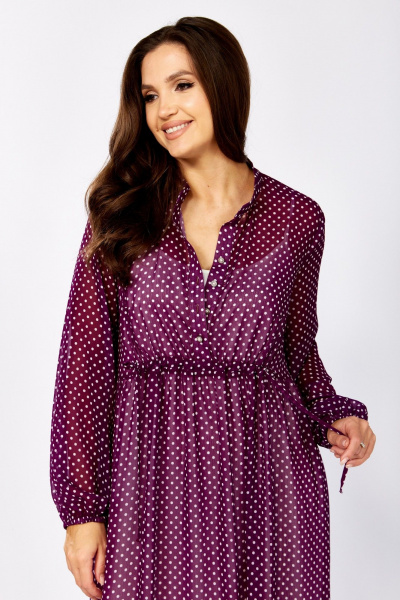 Платье MALI 425-089 лиловый_ в_ горох - фото 9