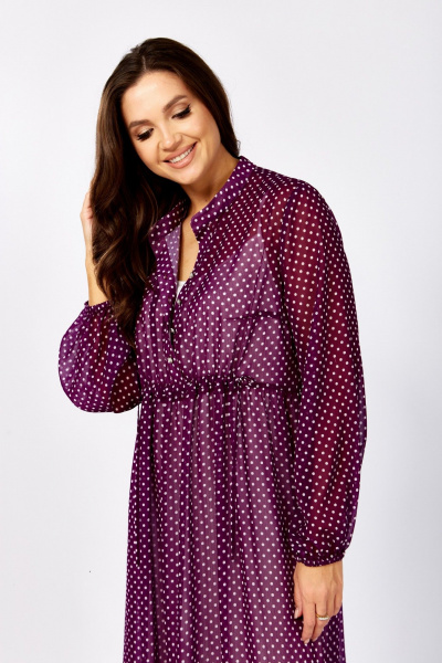 Платье MALI 425-089 лиловый_ в_ горох - фото 8