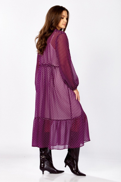 Платье MALI 425-089 лиловый_ в_ горох - фото 6