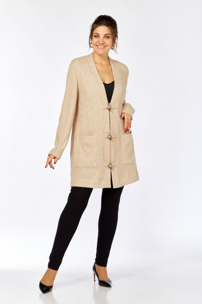 Кардиган Avenue 0322-4_пшеничный - фото 4