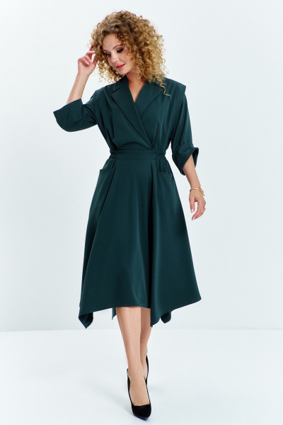 Платье Euromoda 619 зеленый - фото 1
