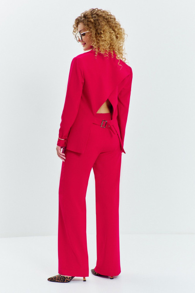 Брюки, жакет Euromoda 624 красный - фото 1