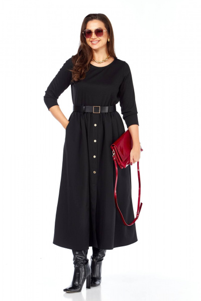 Платье Taita plus 2521 черный - фото 8