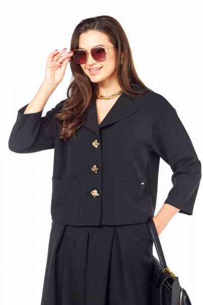 Брюки, жакет Taita plus 2522 черный - фото 7