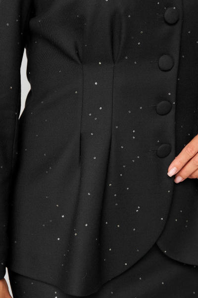 Жакет, юбка Мишель стиль 1317 черный - фото 9