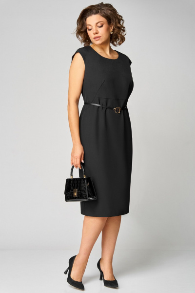 Жакет, платье Мишель стиль 1324 черно-белый - фото 4