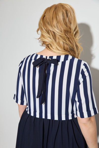 Платье Michel chic 2006 синяя_полоска - фото 5
